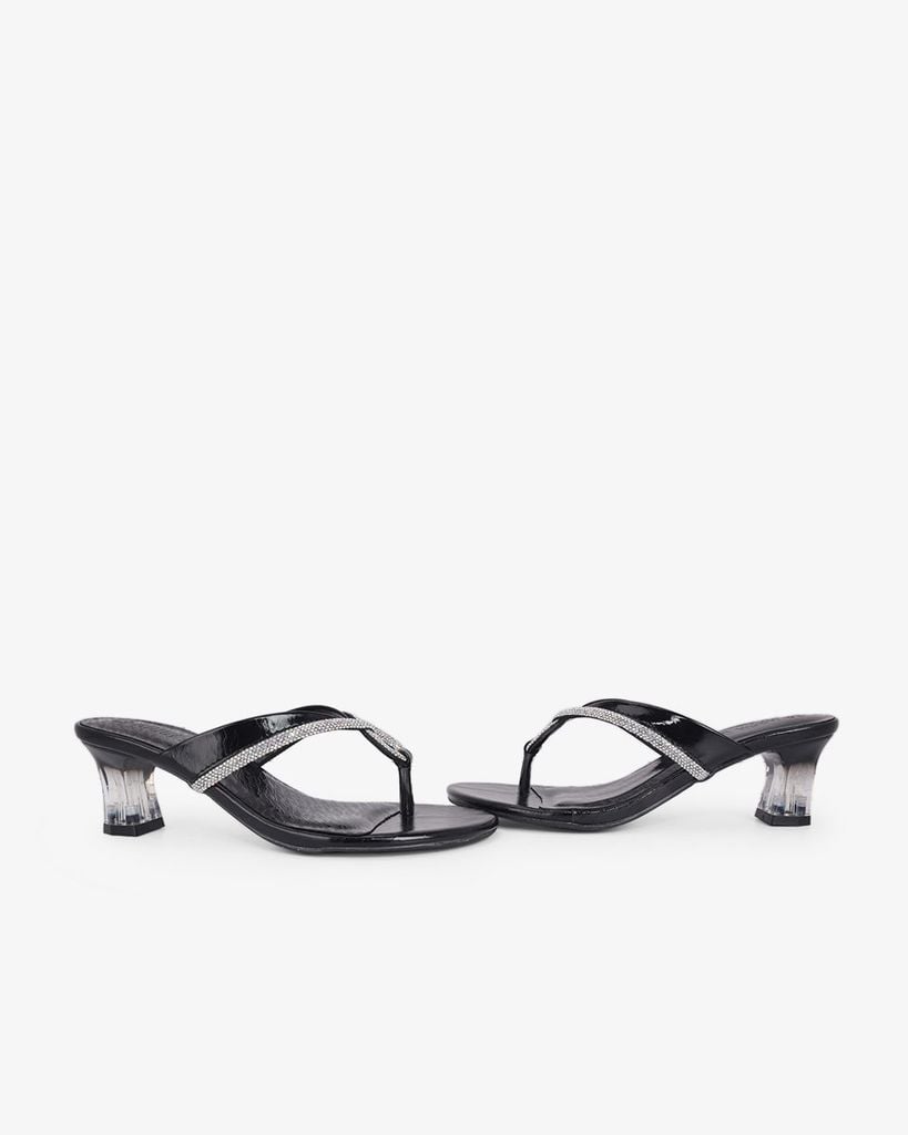 Dép Cao Gót Hạnh Dung Xỏ Ngón Xoàn Xoắn HD041099AD