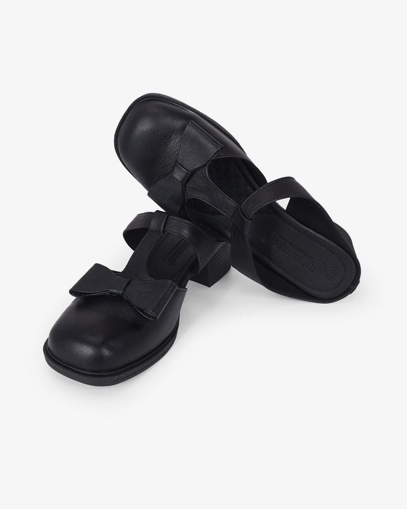 Dép Bít Mũi Hạnh Dung Quai Bản T Nơ HD041104AD