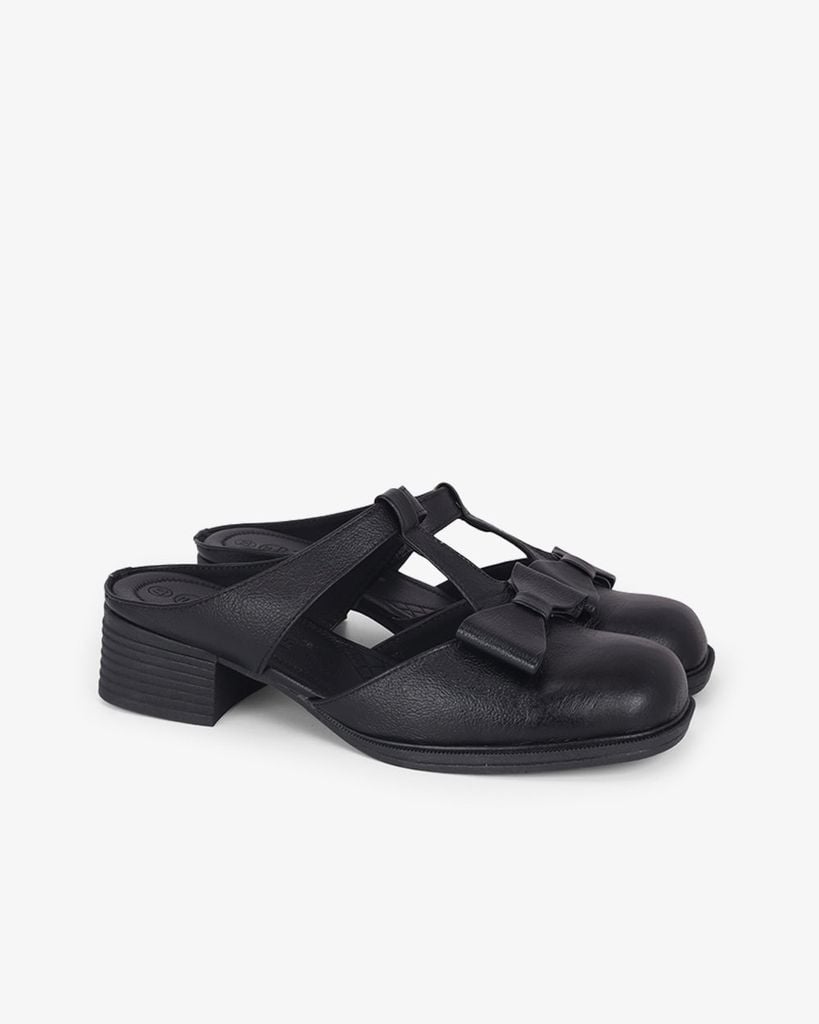 Dép Bít Mũi Hạnh Dung Quai Bản T Nơ HD041104AD