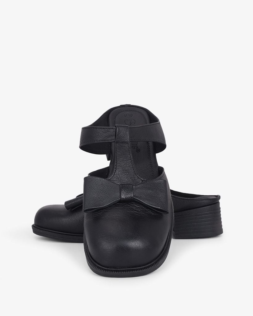 Dép Bít Mũi Hạnh Dung Quai Bản T Nơ HD041104AD