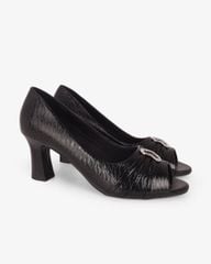 Giày Cao Gót Hạnh Dung Hở Mũi Xoàn Oval HD041106AD