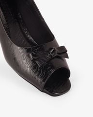 Giày Cao Gót Hạnh Dung Hở Mũi Dây Nơ HD041108AD