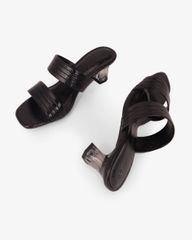 Dép Cao Gót Hạnh Dung Nhị Ngang Quai Gân Vân  HD041109AD