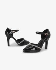 Giày Sandal Cao Gót Hạnh Dung Bít Mũi Xoàn Chéo HD041110AD