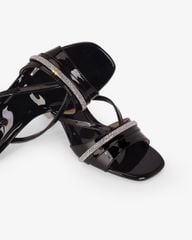 Dép Cao Gót Hạnh Dung Quai Ngang Lấp Lánh HD041111AD