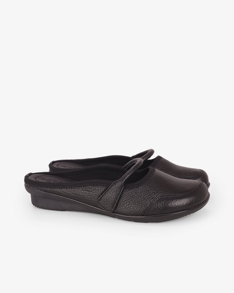 Dép Bít Mũi Hạnh Dung Chỉ Thêu Phối Quai Dán HD041113AD