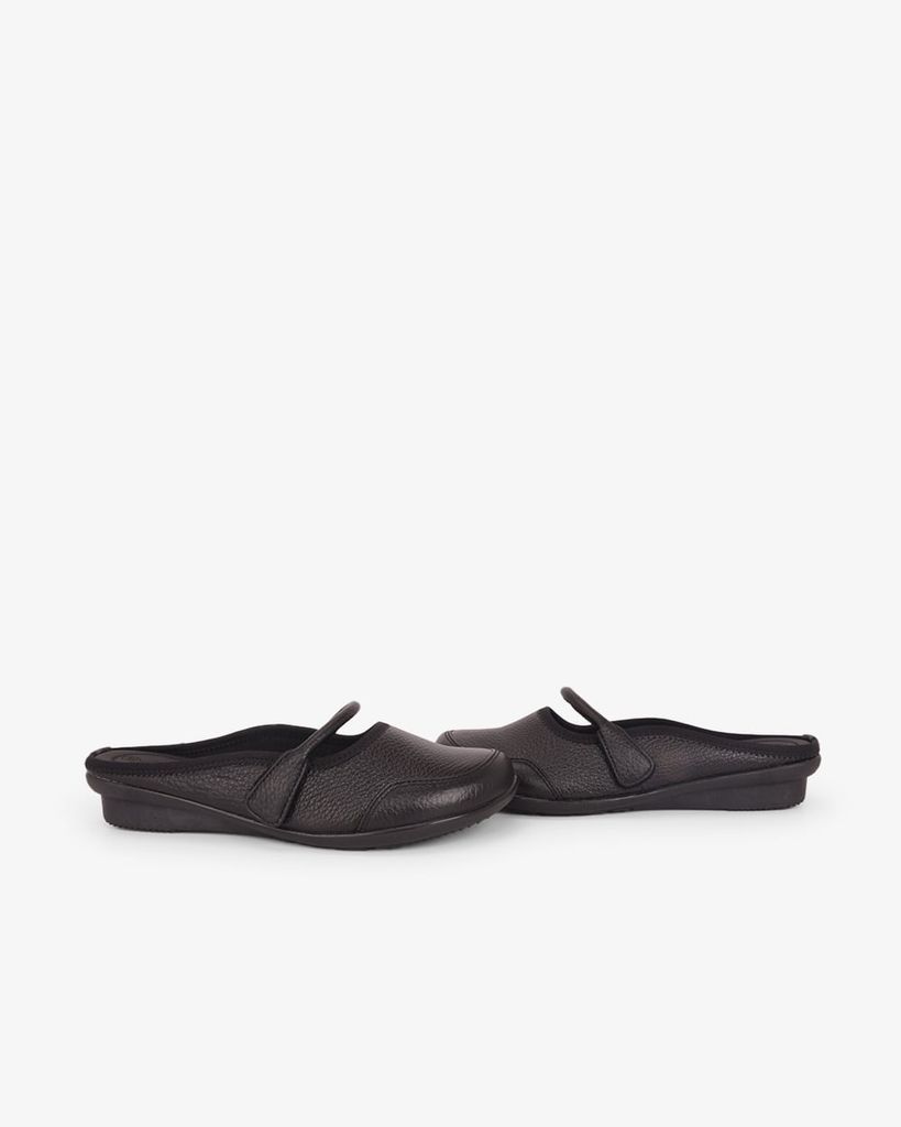 Dép Bít Mũi Hạnh Dung Chỉ Thêu Phối Quai Dán HD041113AD