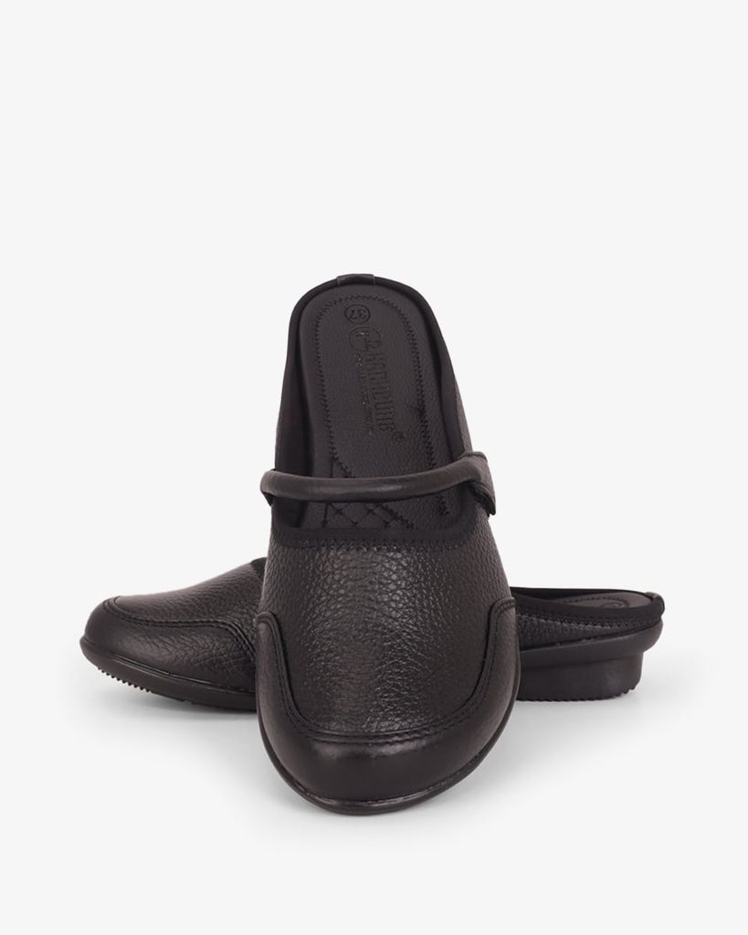 Dép Bít Mũi Hạnh Dung Chỉ Thêu Phối Quai Dán HD041113AD