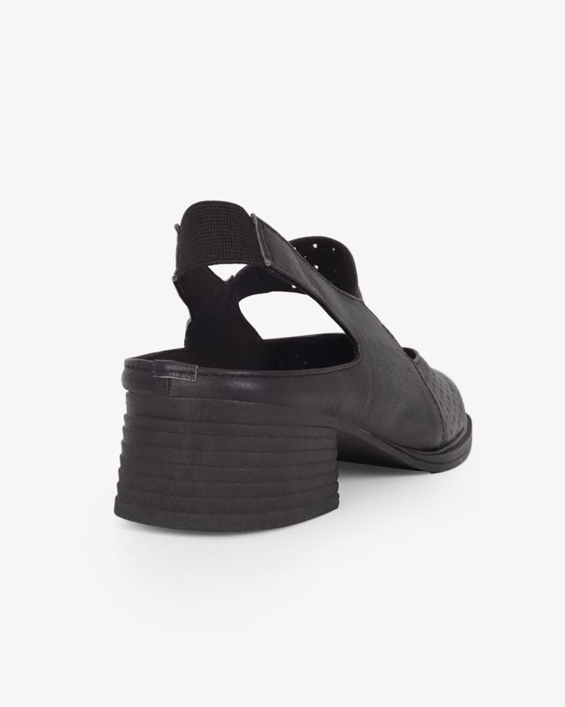 Giày Sandal Cao Gót Hạnh Dung Da Đục Lỗ HD041115AD