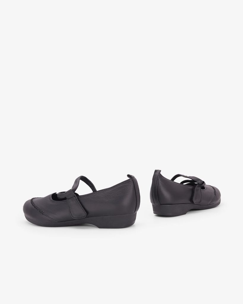 Giày Búp Bê Hạnh Dung Quai Da Vân HD041134AD