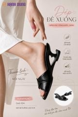 Dép Đế Xuồng Hạnh Dung Quai Chéo Cách Điệu HD041142AD