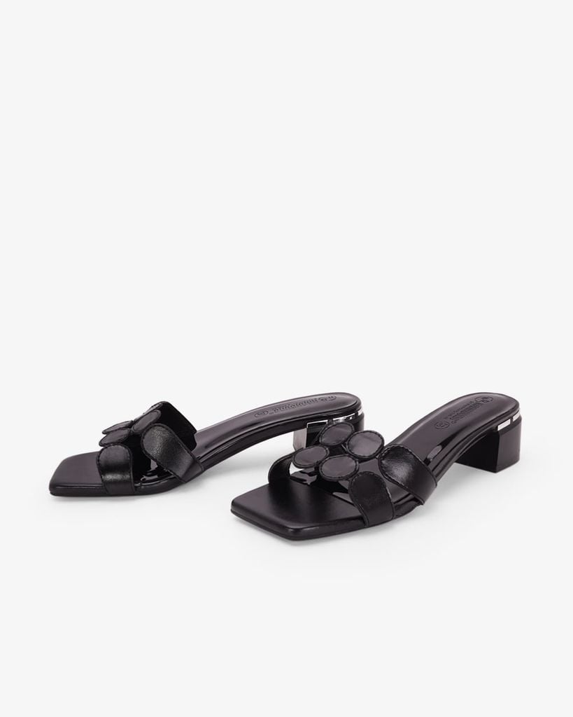 Dép Cao Gót Hạnh Dung Quai Chấm HD041151AD