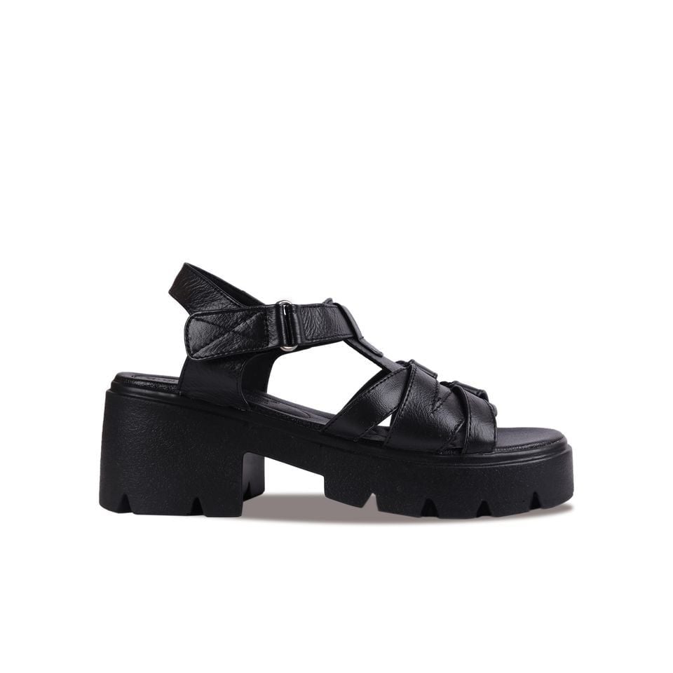 Sandal Cao Gót Hạnh Dung Quai T-Strap Cách Điệu HD04871AD