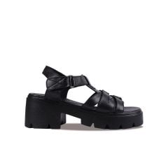 Sandal Cao Gót Hạnh Dung Quai T-Strap Cách Điệu HD04871AD