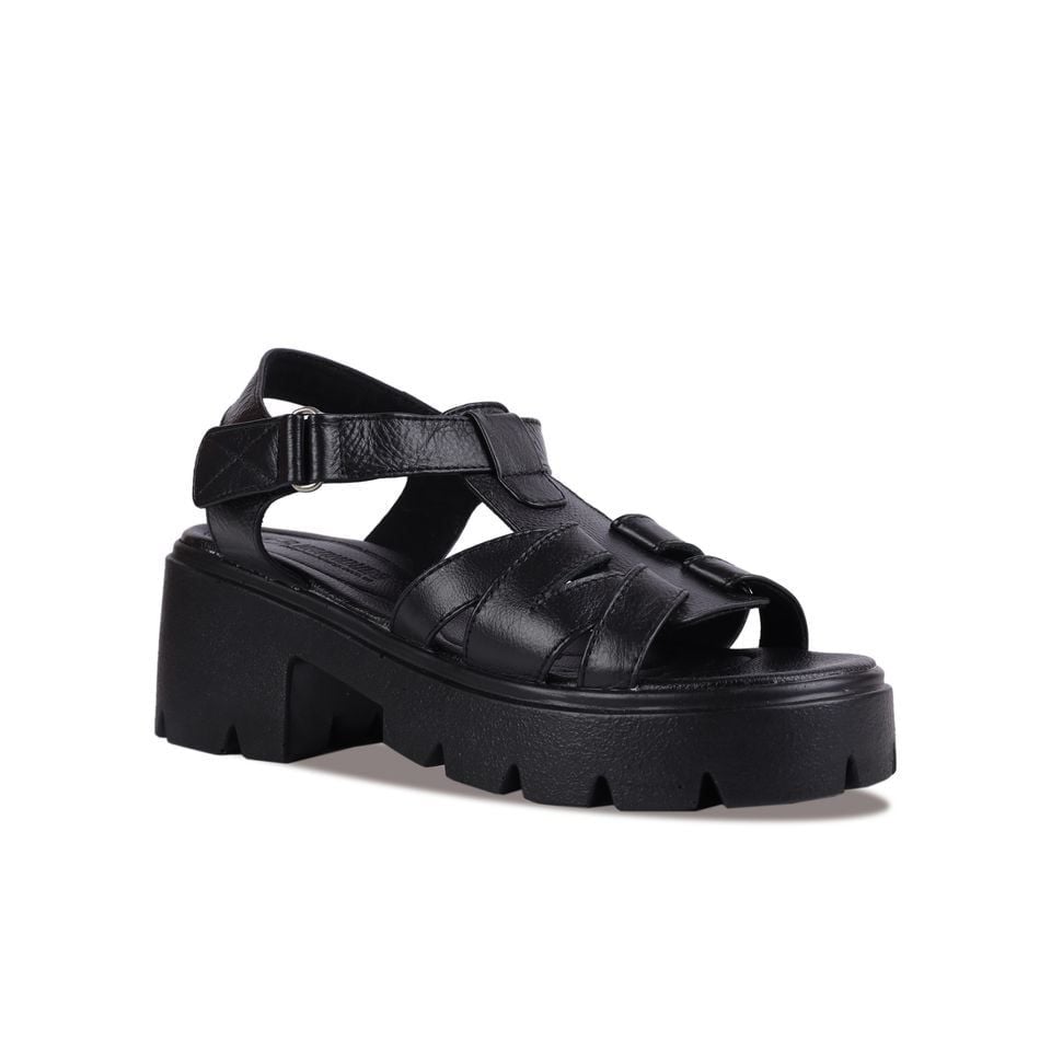 Sandal Cao Gót Hạnh Dung Quai T-Strap Cách Điệu HD04871AD