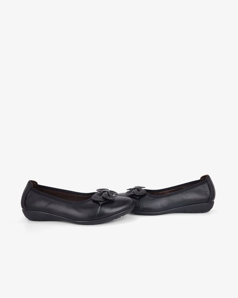 Giày Búp Bê Hạnh Dung Mũi Tròn Đính Nơ Thanh Lịch HD04945AD