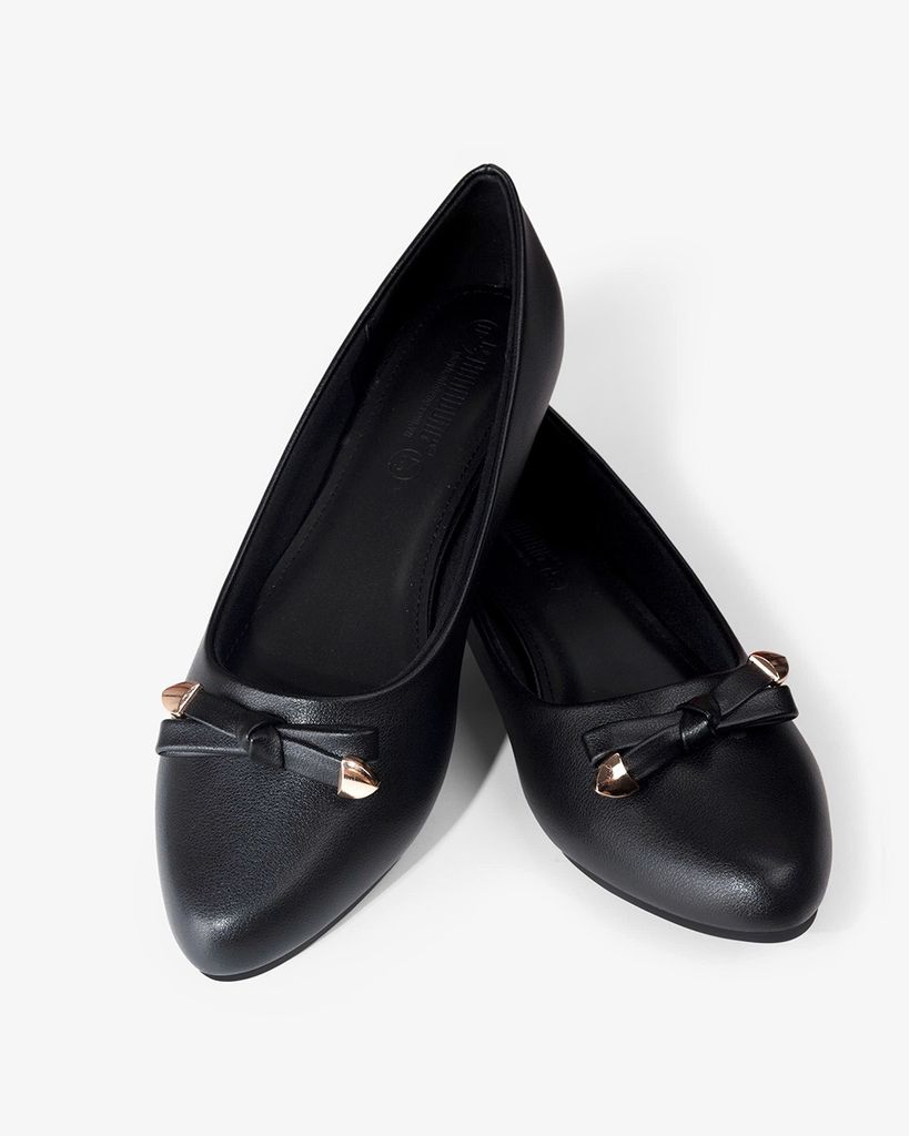 Giày Búp Bê Hạnh Dung Mũi Nhọn Nơ HD04952AD