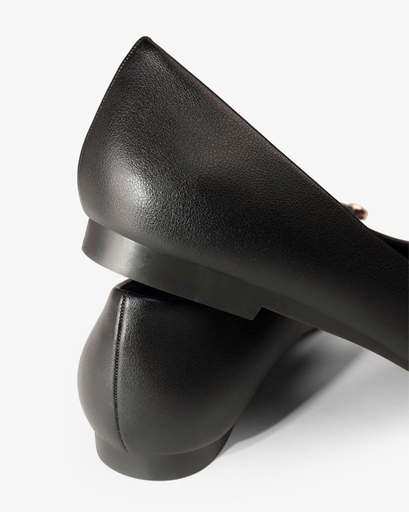 Giày Búp Bê Hạnh Dung Mũi Nhọn Nơ HD04952AD