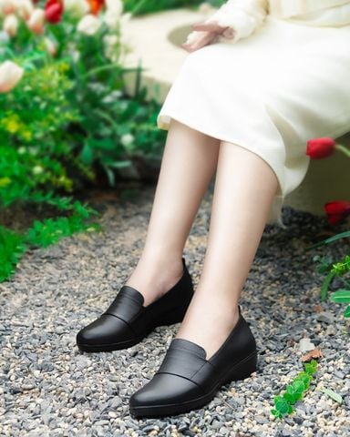 Giày Búp Bê Hạnh Dung Mũi Tròn Trơn HD04957AD