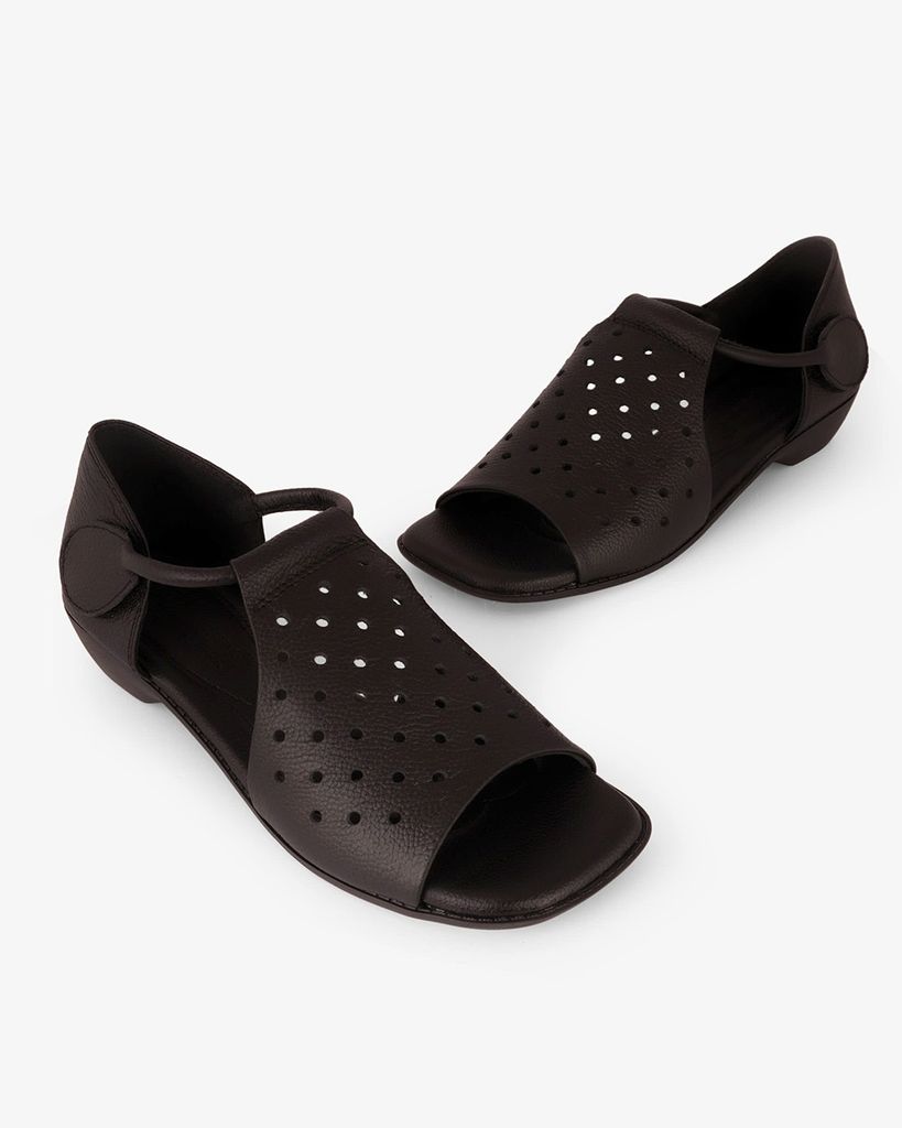 Sandal Cao Gót Hạnh Dung Bản Ngang Cắt Laser HD04960AD