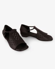 Sandal Cao Gót Hạnh Dung Bản Ngang Cắt Laser HD04960AD