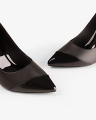 Giày Cao Gót Hạnh Dung Phối Si Bóng HD04970AD