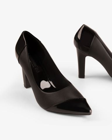 Giày Cao Gót Hạnh Dung Phối Si Bóng HD04970AD