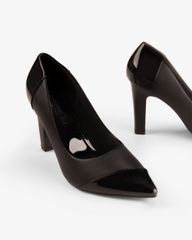 Giày Cao Gót Hạnh Dung Phối Si Bóng HD04970AD