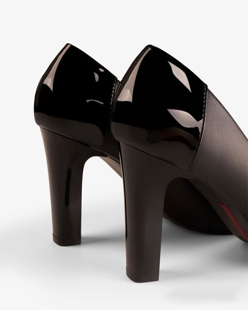 Giày Cao Gót Hạnh Dung Phối Si Bóng HD04970AD