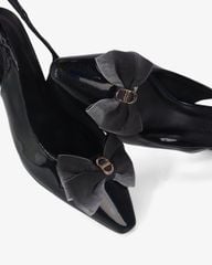 Giày Sandal Hạnh Dung Bít Mũi Khóa Nơ HD0655BA