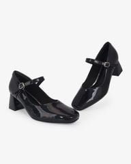 Giày Cao Gót Hạnh Dung Da Bóng Kim Tuyến HD0658BA