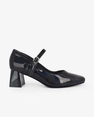 Giày Cao Gót Hạnh Dung Da Bóng Kim Tuyến HD0658BA