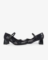 Giày Cao Gót Hạnh Dung Da Bóng Kim Tuyến HD0658BA