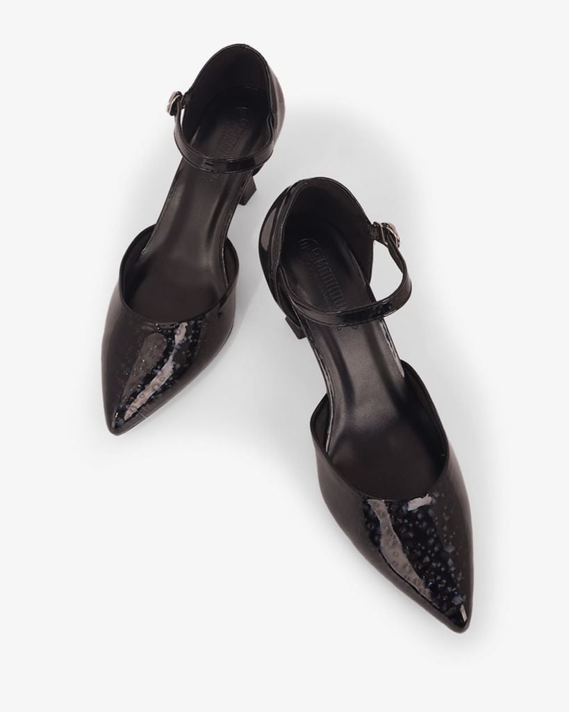 Giày Sandal Hạnh Dung Mũi Nhọn Trơn Ánh Vân HD0659BA