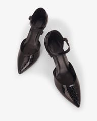 Giày Sandal Hạnh Dung Mũi Nhọn Trơn Ánh Vân HD0659BA