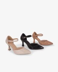 Giày Sandal Hạnh Dung Mũi Nhọn Trơn Ánh Vân HD0659BA