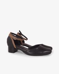 Giày Sandal Cao Gót Hạnh Dung Mũi Vuông Da Mềm HD0663BA