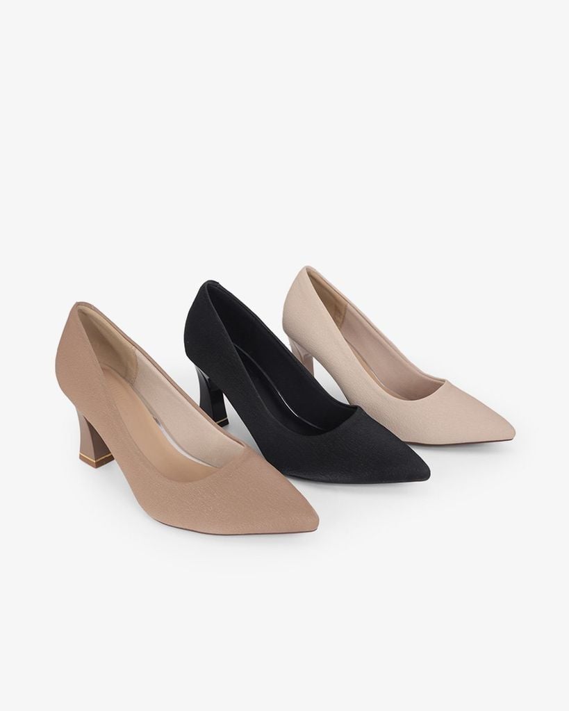 Giày Cao Gót Hạnh Dung Nhung Mềm HD0664BA