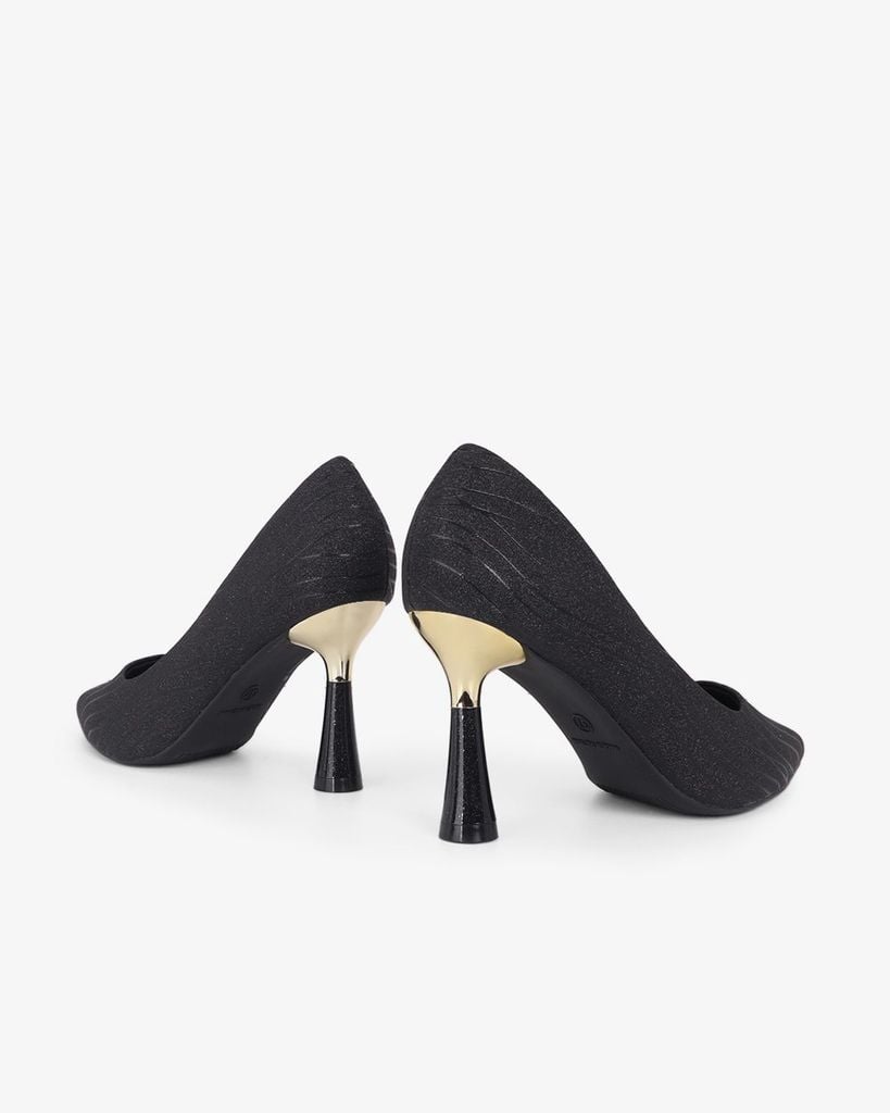 Giày Cao Gót Hạnh Dung Vân Châu Kim Tuyến HD0666BA