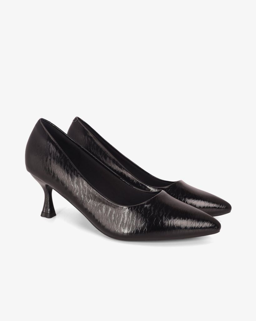 Giày Cao Gót Hạnh Dung Vân Lụa Mũi Nhọn HD0667BA