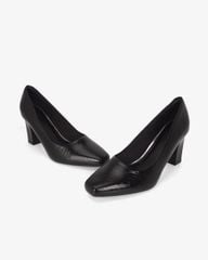 Giày Cao Gót Hạnh Dung Vân Lụa Mũi Vuông HD0668BA