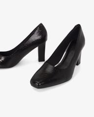 Giày Cao Gót Hạnh Dung Vân Lụa Mũi Vuông HD0668BA