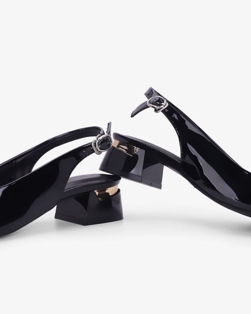 Giày Sandal Cao Gót Hạnh Dung Khóa Nơ HD0670BA