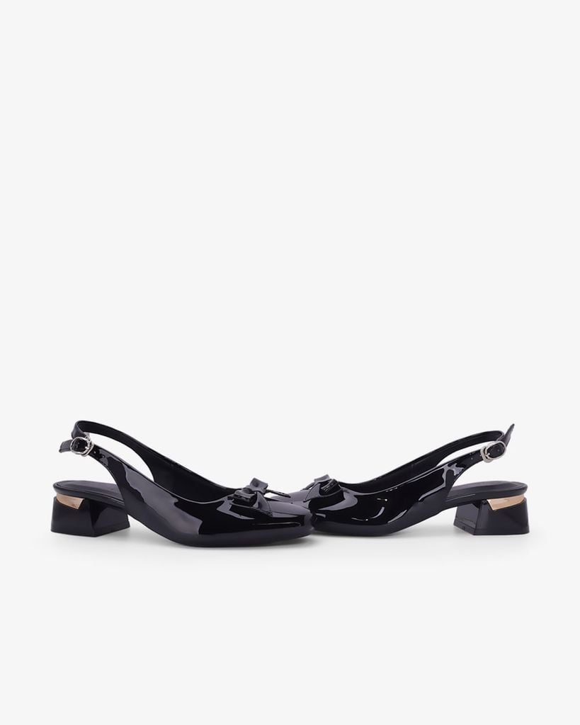 Giày Sandal Cao Gót Hạnh Dung Khóa Nơ HD0670BA