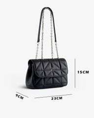 Túi Đeo Vai Hạnh Dung Phối Xích Đôi HD0712BM