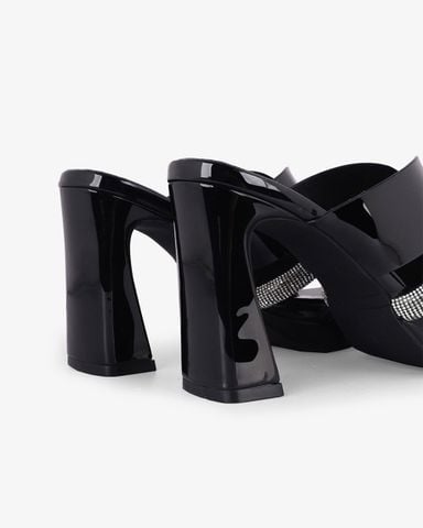 Dép Cao Gót Hạnh Dung Gót Trụ Bản Phối HD0903AS