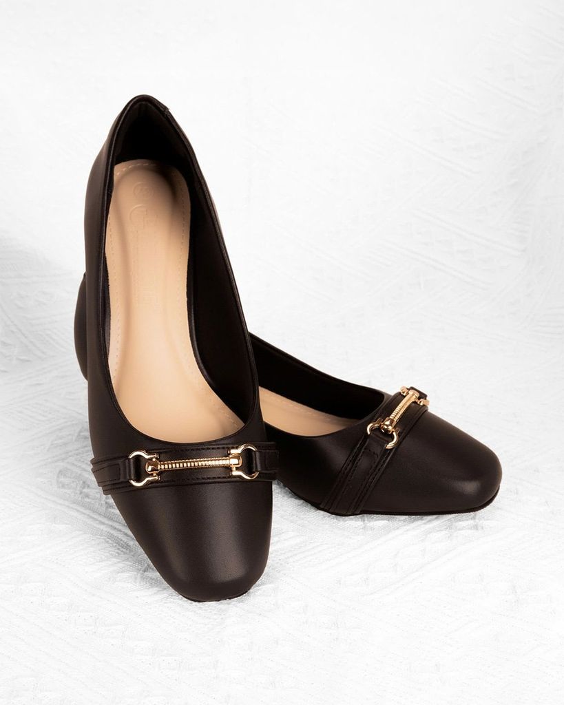 Giày Cao Gót Hạnh Dung Gót Trụ Dây Khóa HD0914AS