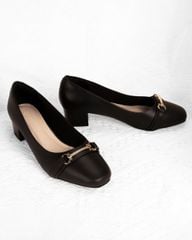 Giày Cao Gót Hạnh Dung Gót Trụ Dây Khóa HD0914AS