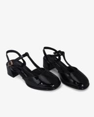 Giày Sandal Hạnh Dung Bít Mũi T Da Bóng HD0927AS