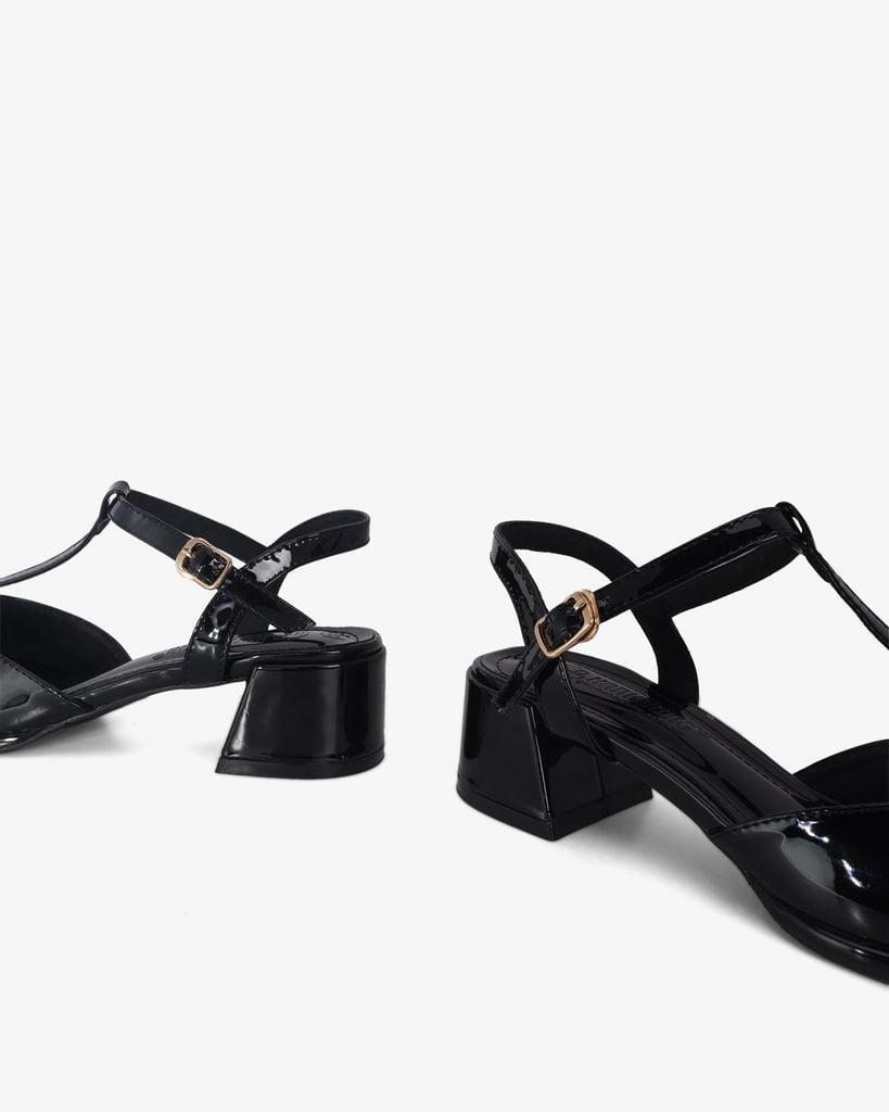 Giày Sandal Hạnh Dung Bít Mũi T Da Bóng HD0927AS